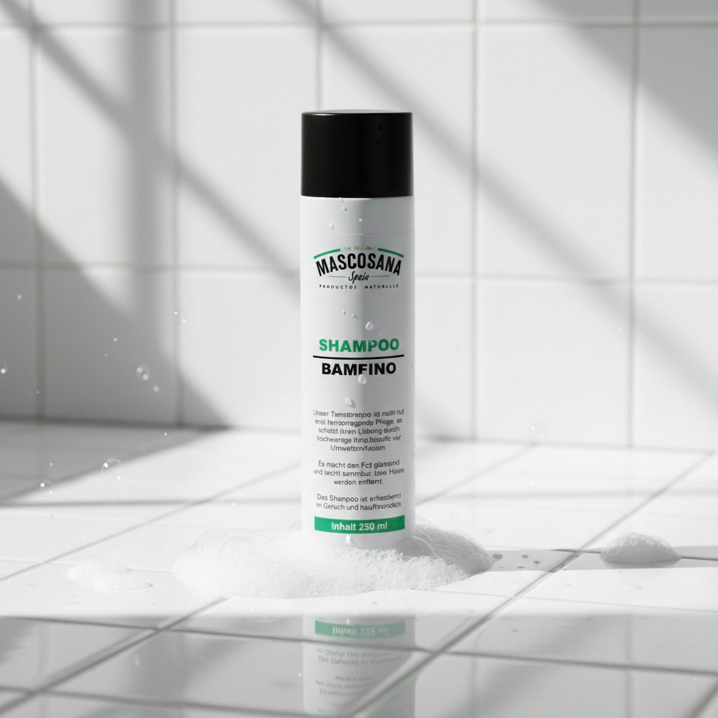 Mascosana - Shampoo Bamfino für Hunde, Katzen & Pferde - 250 ml - Fellpflege - Vegan Mascosana
