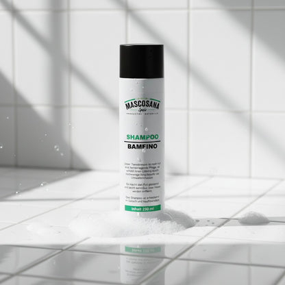Mascosana - Shampoo Bamfino für Hunde, Katzen & Pferde - 250 ml - Fellpflege - Vegan Mascosana